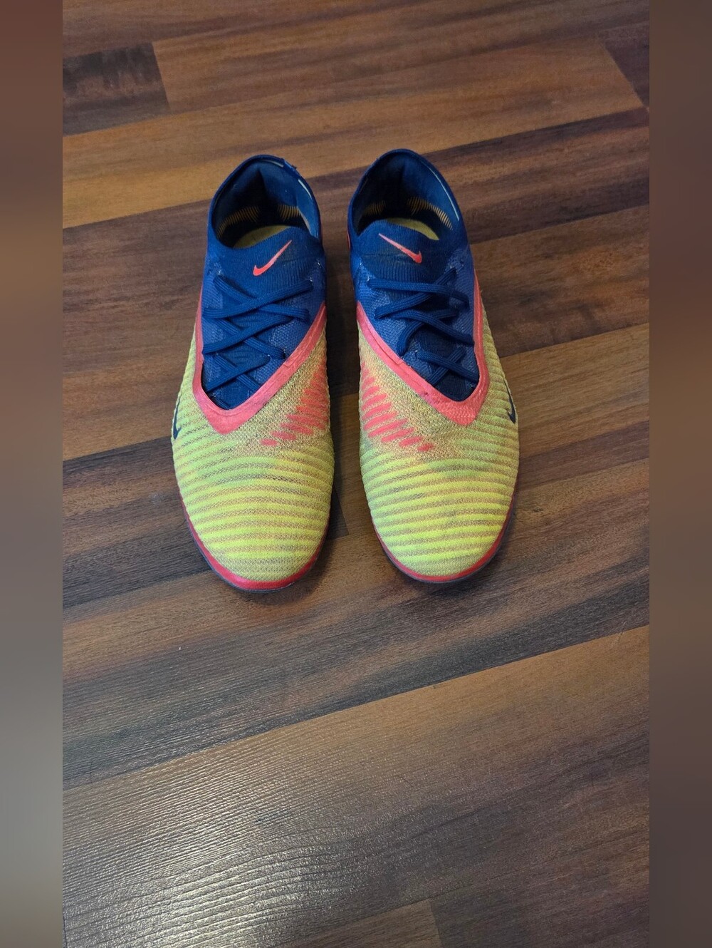 Nike Yellow & Blue Flex ERLING HAALAND Soccer Shoes MENS SIZE 10.5 with BAG